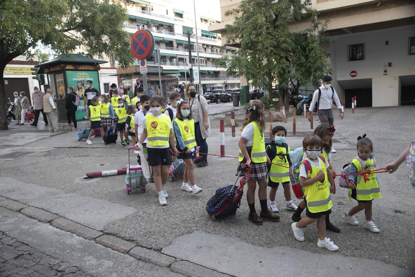 El inicio de la ruta Camino al Cole en Córdoba, en imágenes