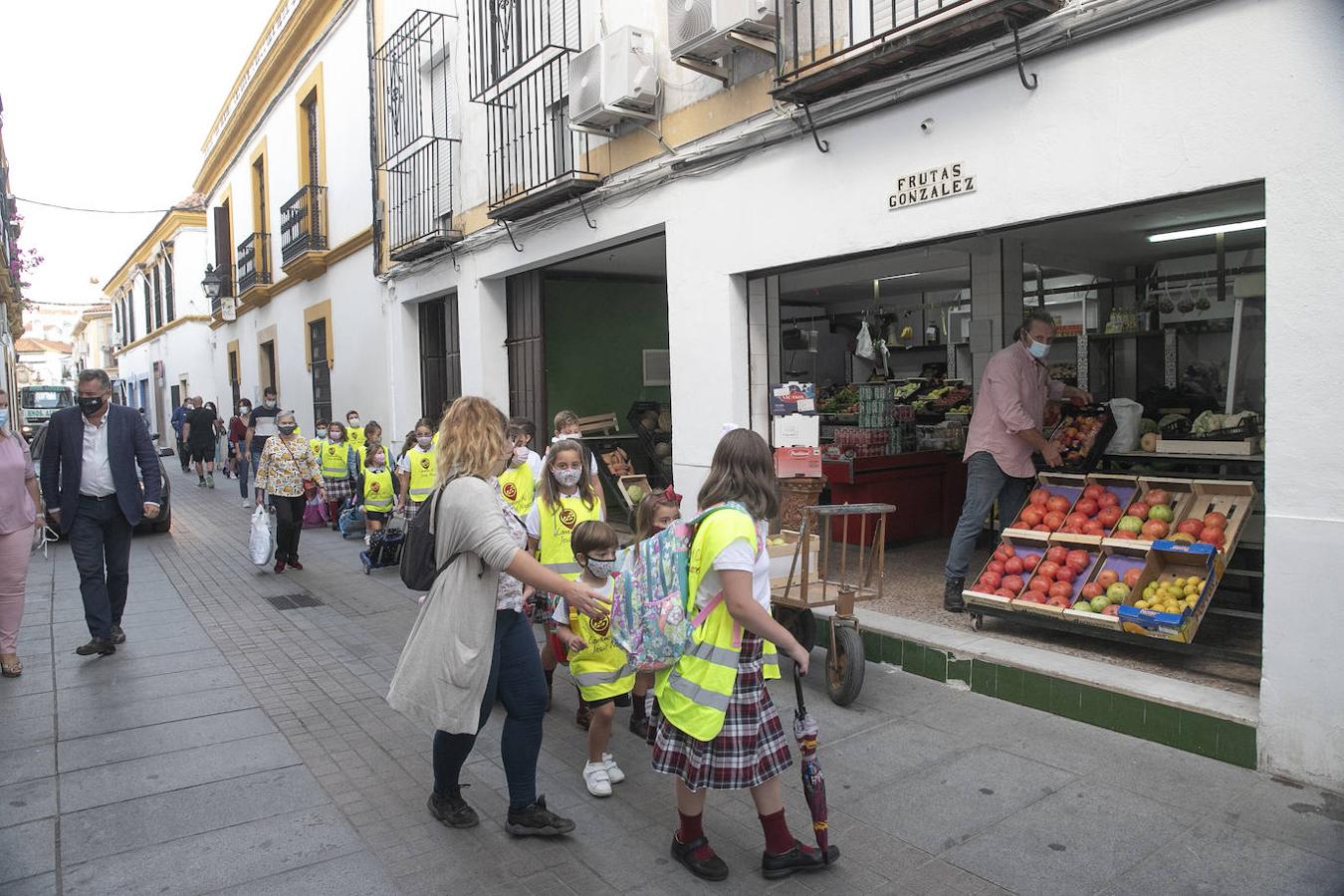 El inicio de la ruta Camino al Cole en Córdoba, en imágenes