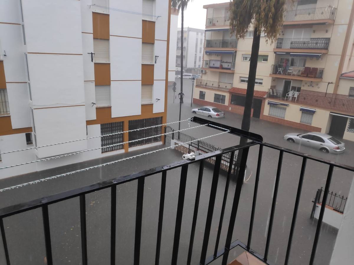 En imágenes, inundaciones en la costa de Huelva por intensas lluvias