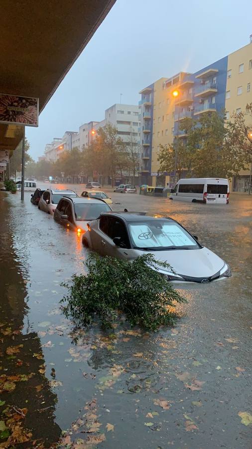 En imágenes, inundaciones en la costa de Huelva por intensas lluvias