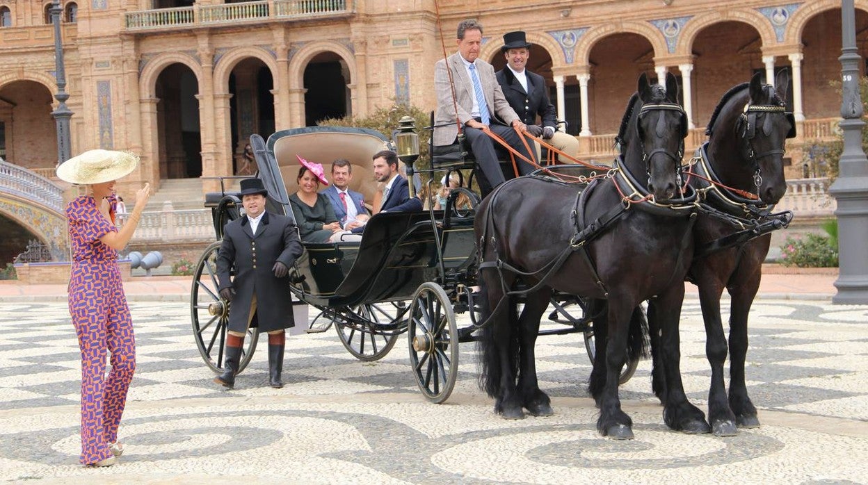 En imágenes, paseo de carruajes por el Parque de María Luisa