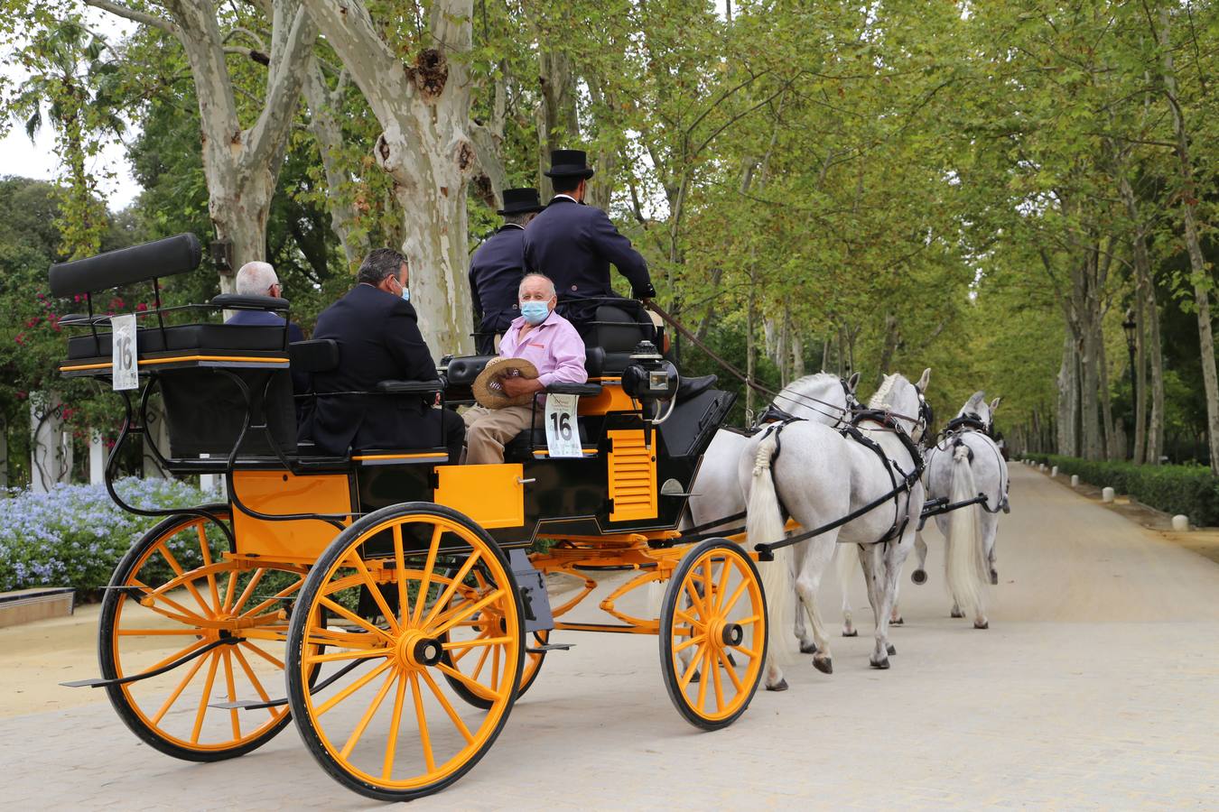 Paseo de carruajes por el Parque de María Luisa