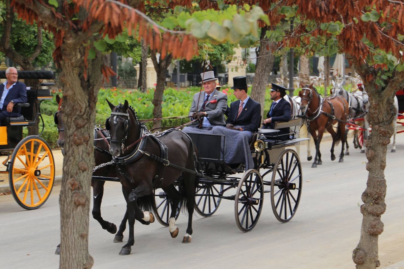 Paseo de carruajes por el Parque de María Luisa