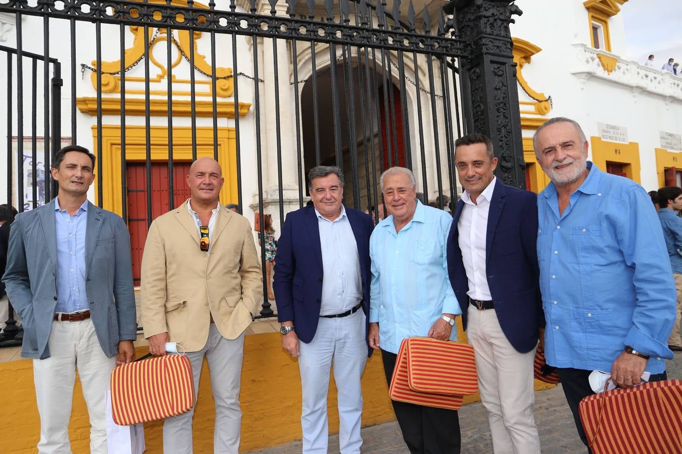 Juan Carlos Millán, José Manuel Romo, José María Barrero, Rafael de Borja, Joselu de la Macarena y José Luis del Serranito. 