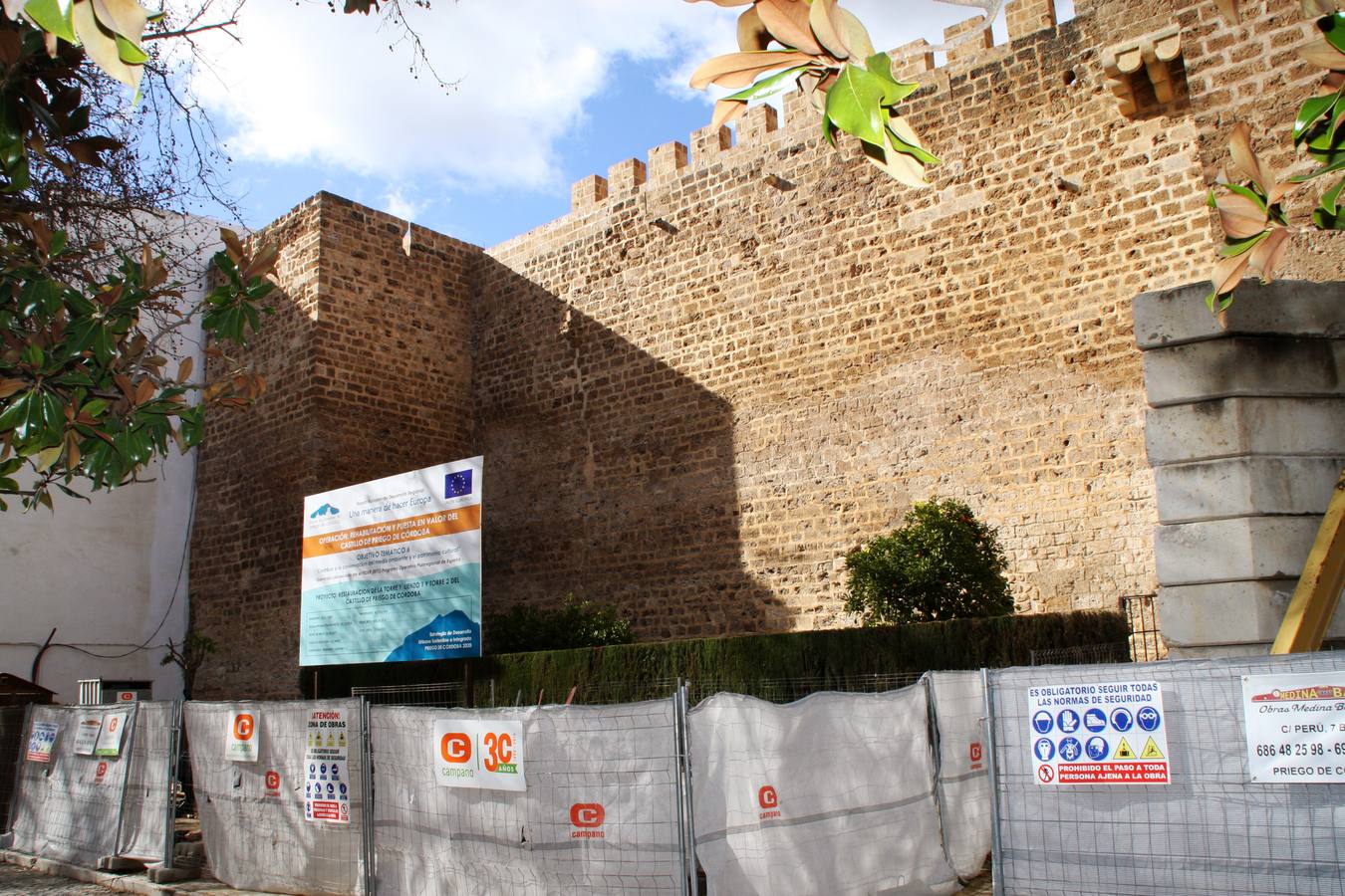 La transformación del castillo de Priego de Córdoba, en imágenes