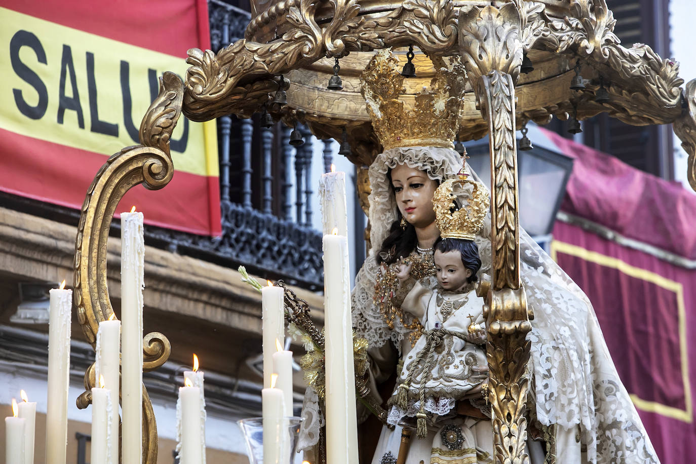 La procesión de la Virgen del Socorro de Córdoba, en imágenes