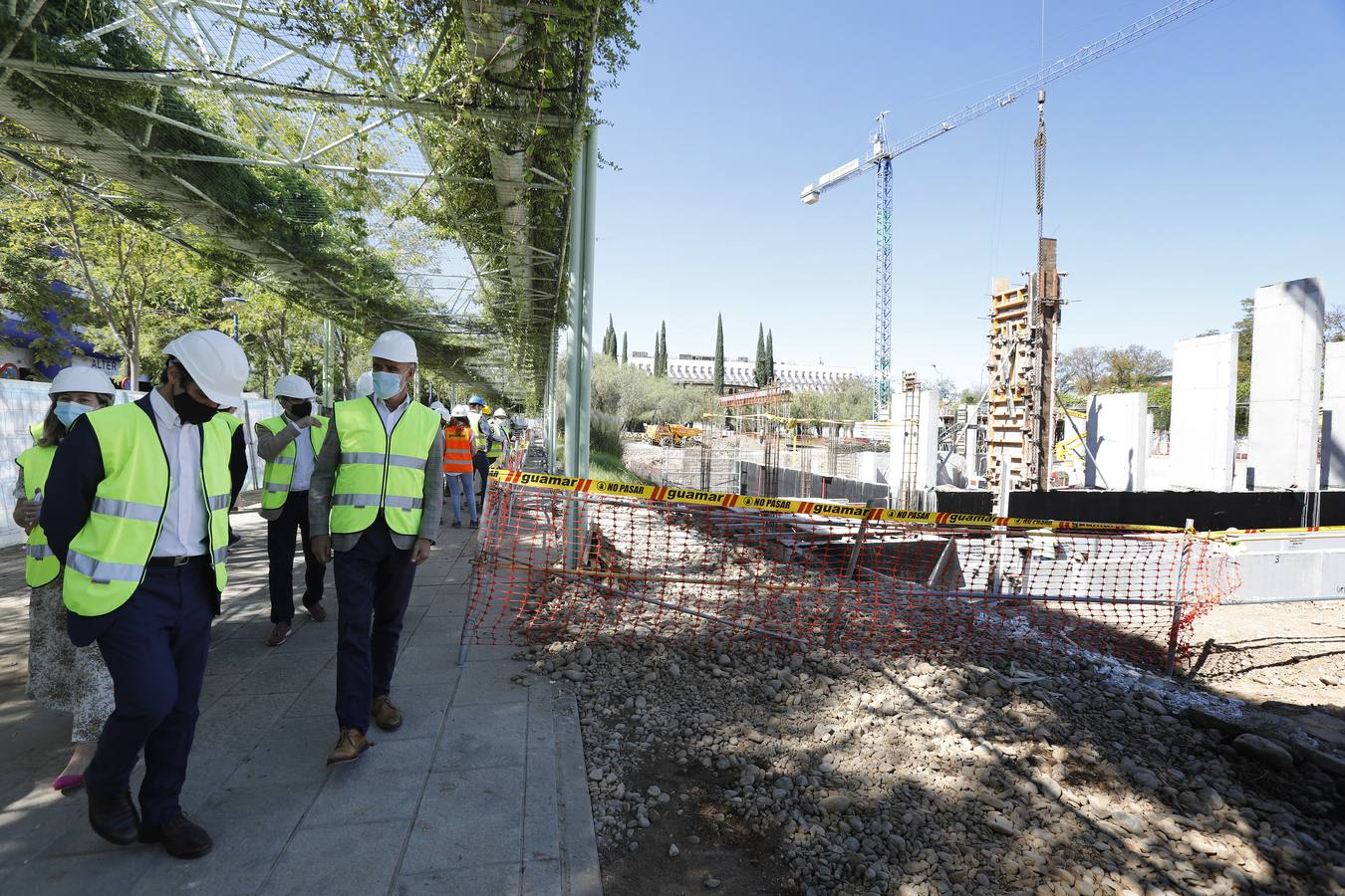 En imágenes, visita a las obras del proyecto Cartuja Qanat