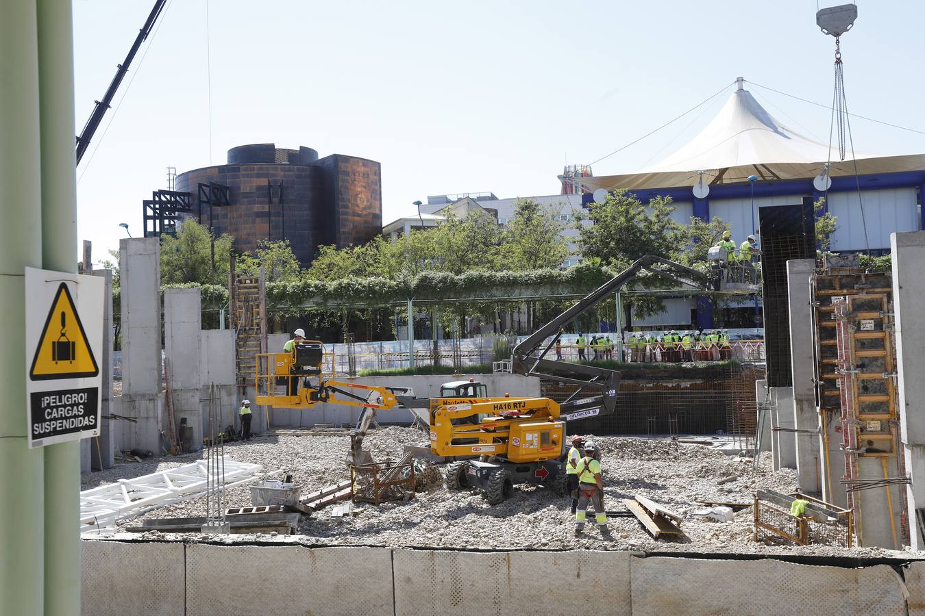 En imágenes, visita a las obras del proyecto Cartuja Qanat