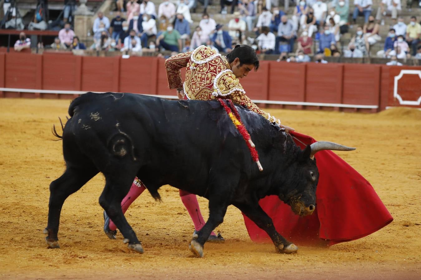 Miguel Ángel Perera, de sangre de toro y oro en la Maestranza