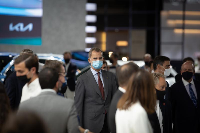 Felipe VI en la inauguración del salón del Automóvil Barcelona
