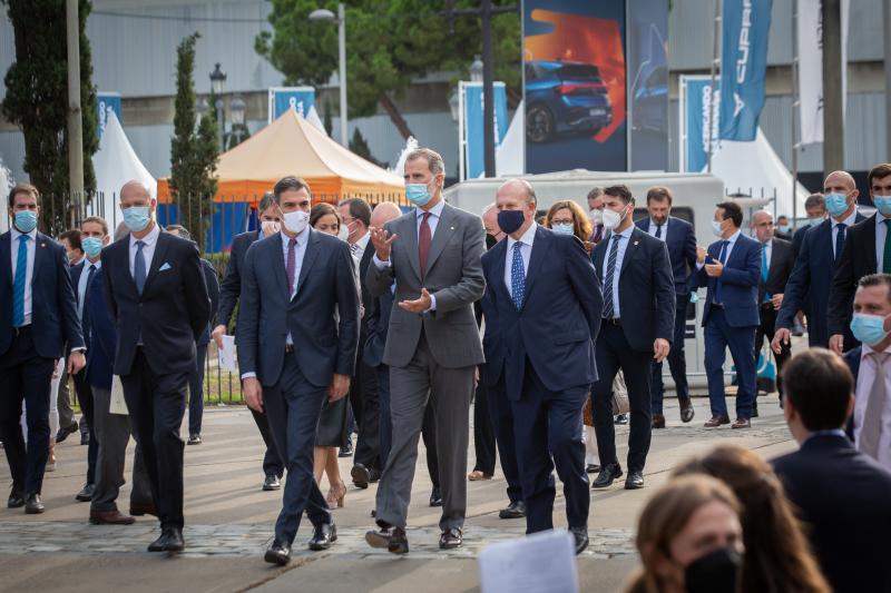 Felipe VI en la inauguración del salón del Automóvil Barcelona