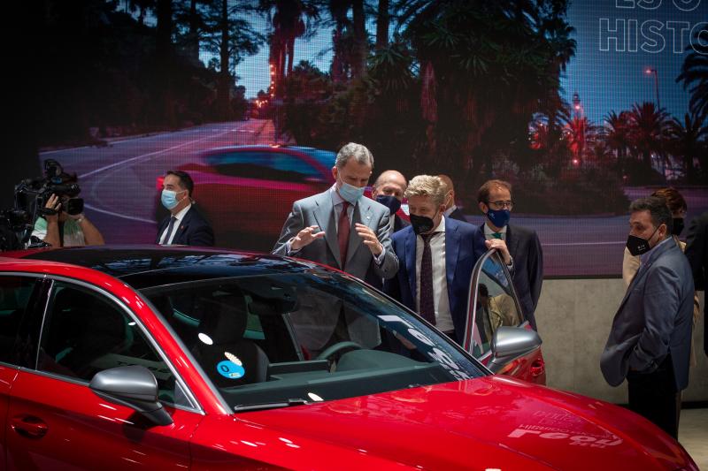 Felipe VI en la inauguración del salón del Automóvil Barcelona
