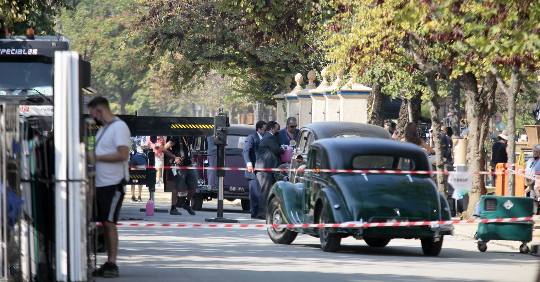 En imágenes, el rodaje de &#039;The Crown&#039; en la Plaza América