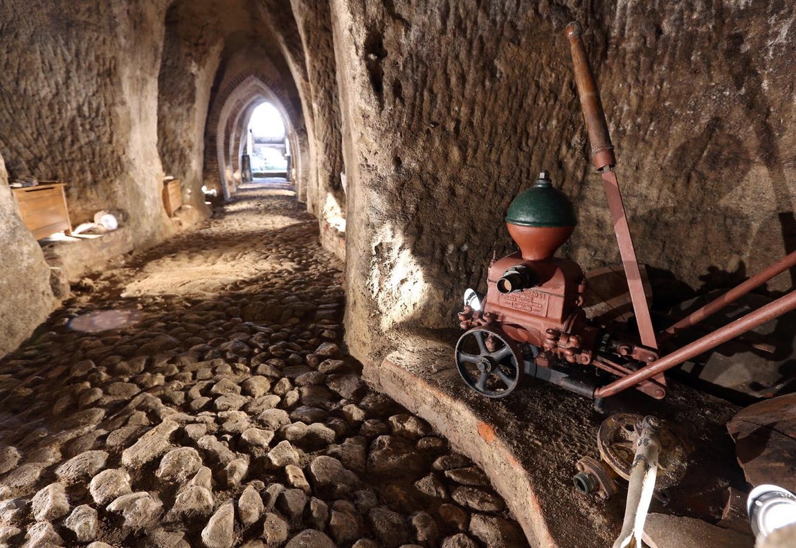 Bomba de trasiego donada por la familia Maganto. 