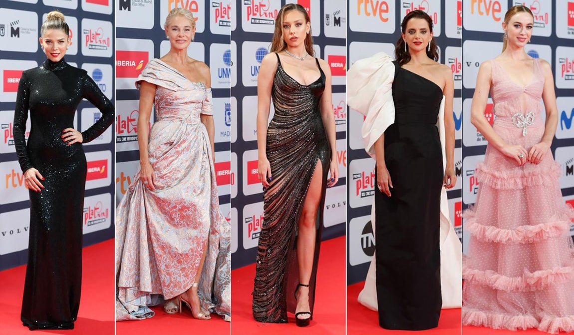 Lo mejor de la alfombra roja de los Premios Platino 2021. Juana Acosta, Belén Rueda, Ester Expósito, Macarena Gómez o Marta Hazas fueron algunas de las actrices que desfilaron por la alfombra roja de la gran noche del cine iberoamericano.