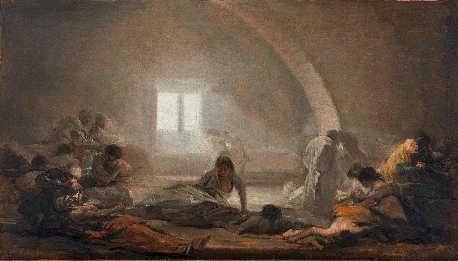 «Precisamente de estas irreductibles contradicciones extrae el arte de Goya su mágica fascinación», resalta la Fundación Beyeler ('Hospital de apestados' 1808-1810). 