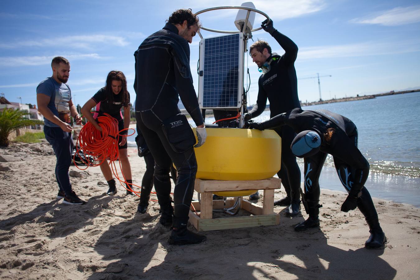 En imágenes, datación de un pecio en la Bahía de Algeciras