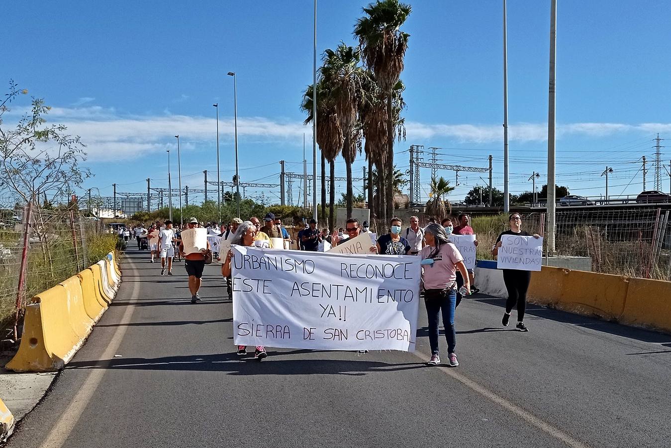 FOTOS: Protestas de los vecinos de la Sierra de San Cristóbal