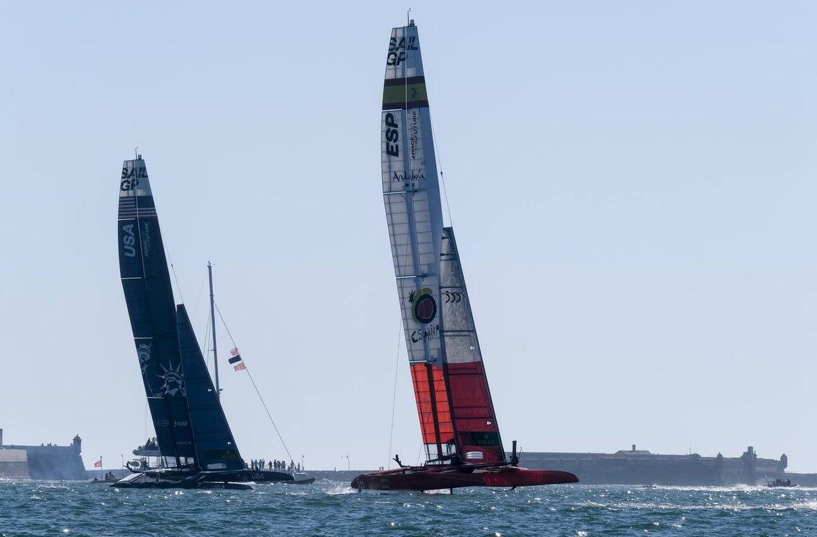 Fotos: Así ha sido la primera jornada de la SailGP en Cádiz