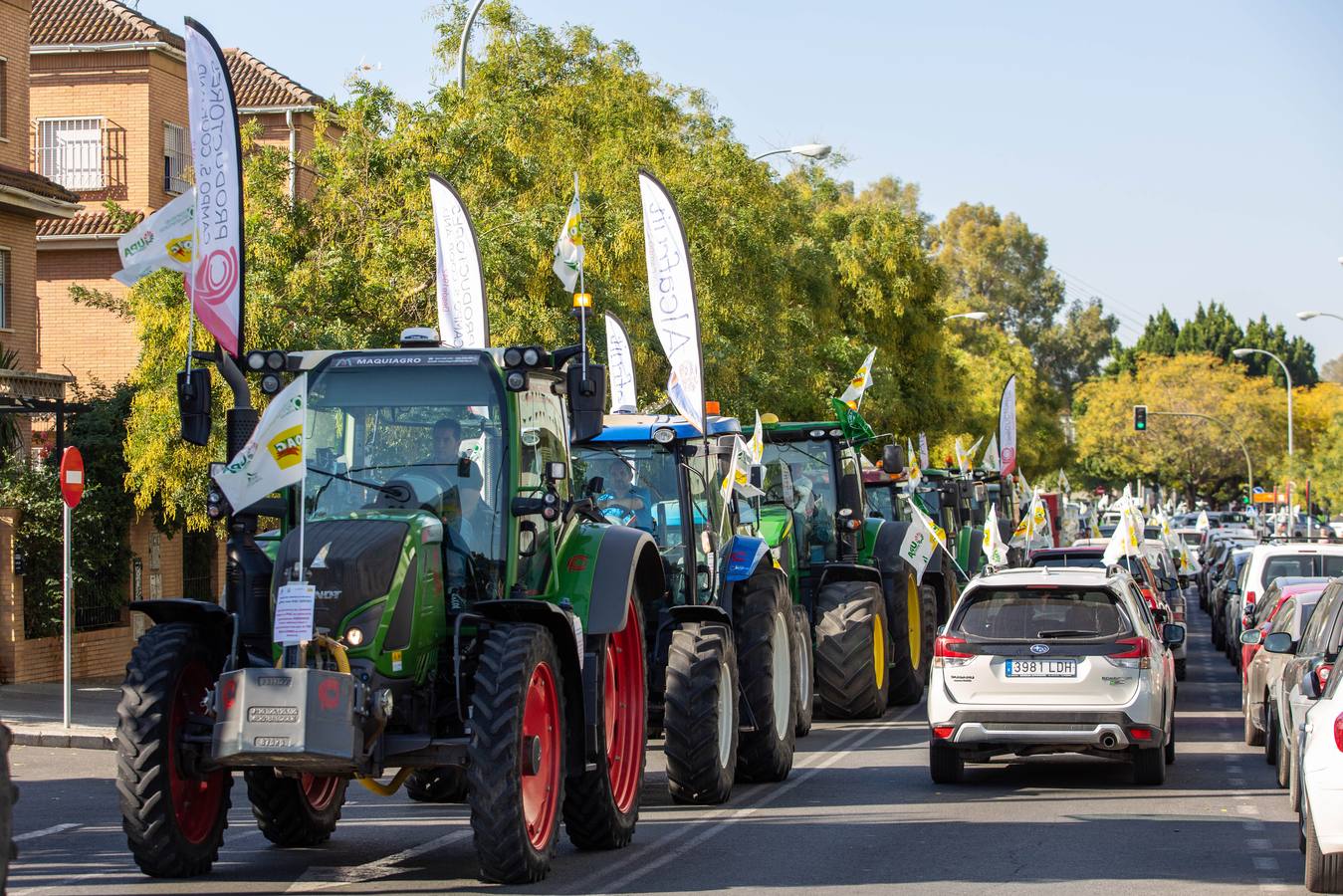 Manifestación de los agricultores andaluces contra la PAC en Sevilla