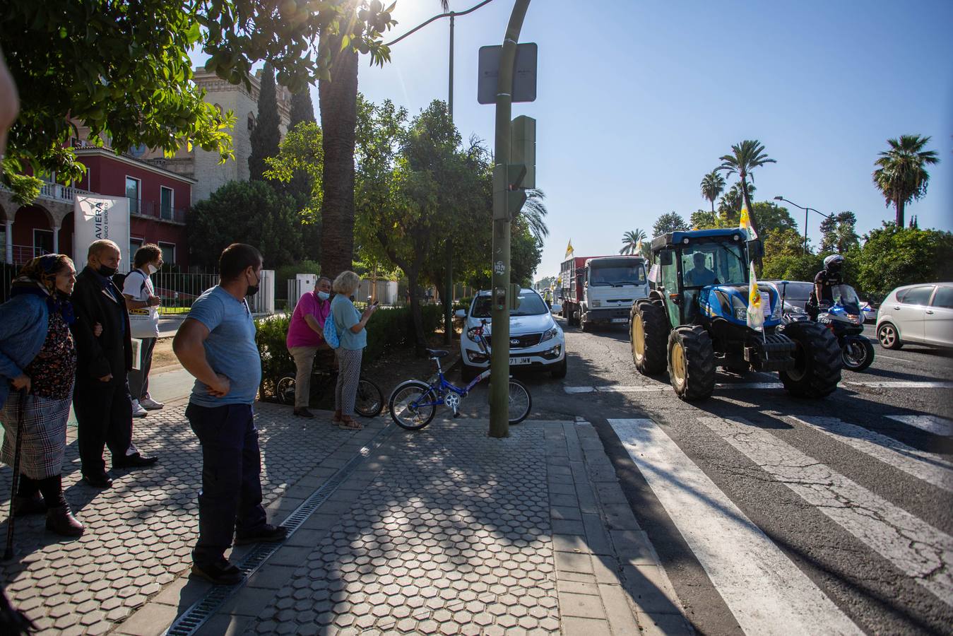 Manifestación de los agricultores andaluces contra la PAC en Sevilla