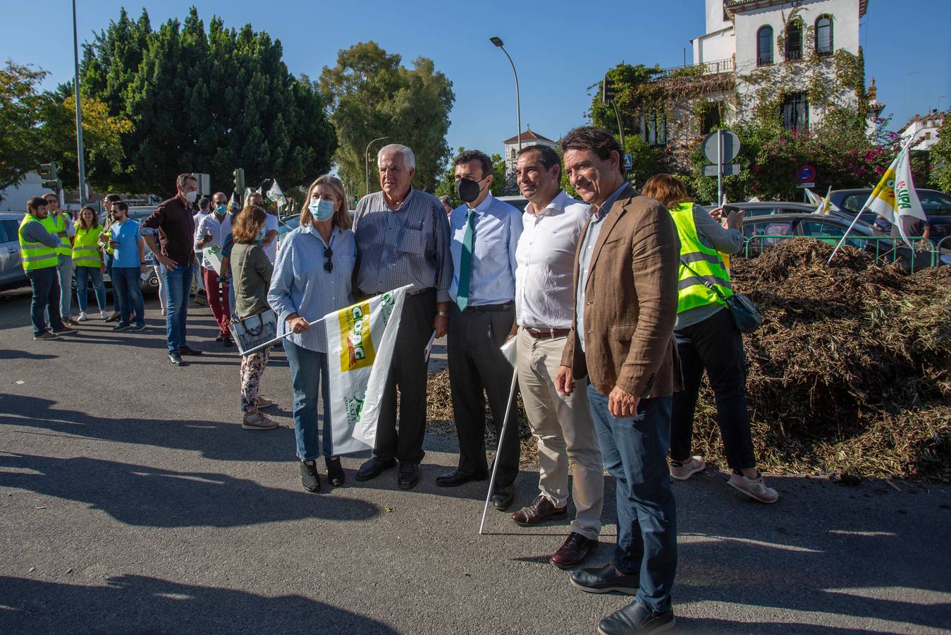 Manifestación de los agricultores andaluces contra la PAC en Sevilla