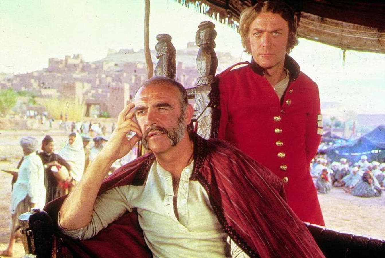 «El hombre que pudo reinar» (1975). Michael Caine y Sean Connery en «El hombre que pudo reinar»