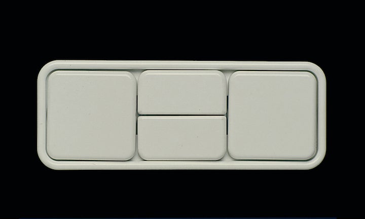 El interruptor 'Ibiza'. El diseño, de líneas suaves, destacó por su sencillez, y por su innovadora tecla grande.