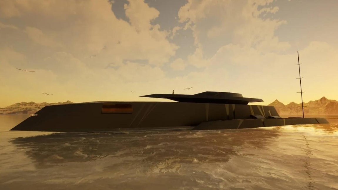 Bond Girl, el trimarán perfecto para espías. Tanto es así que no puede ser detectado por radares. Sin duda todo un desafío. En cuanto a sus formas, adopta las de un trimarán, con dos flotadores laterales que le dan mucha estabilidad.