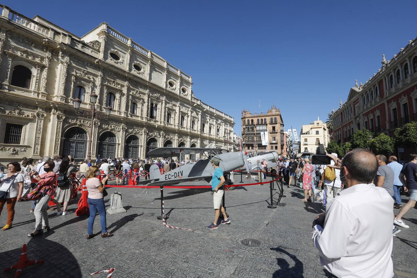 En imágenes, Tablada aterriza en la Plaza de San Francisco