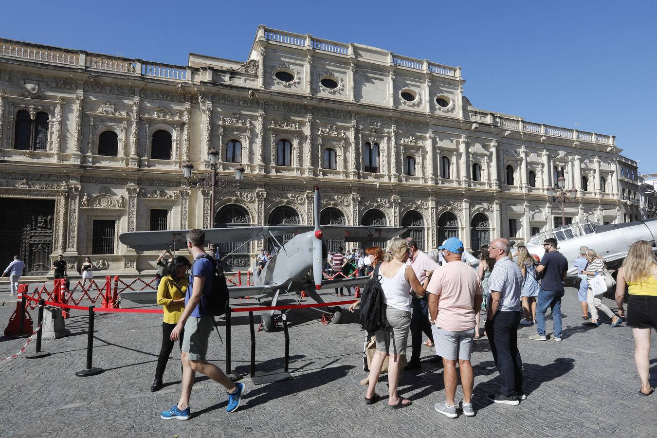 En imágenes, Tablada aterriza en la Plaza de San Francisco