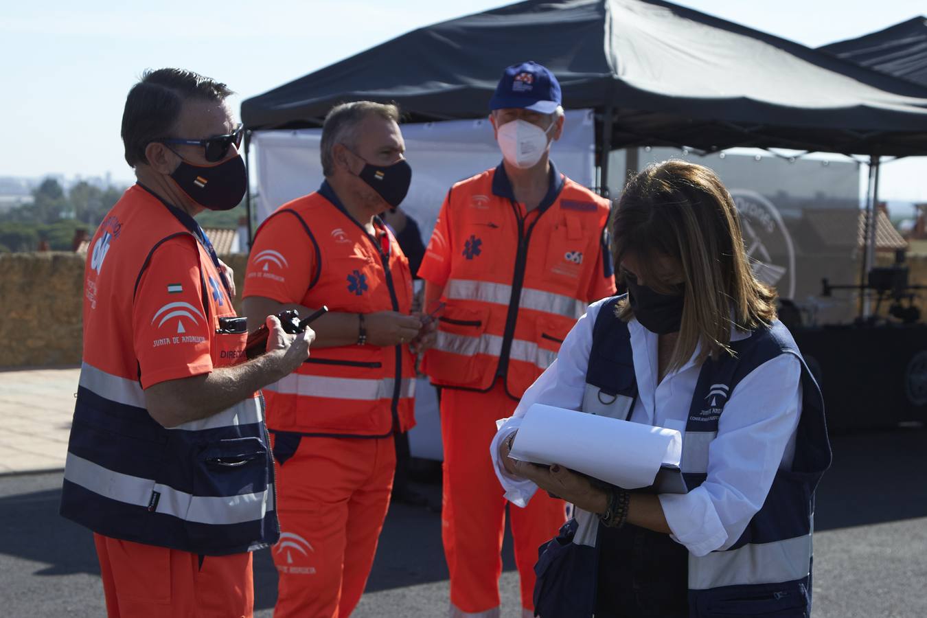 En imágenes, casi 2.000 personas participan en Huelva en un simulacro de respuesta en caso de tsunami