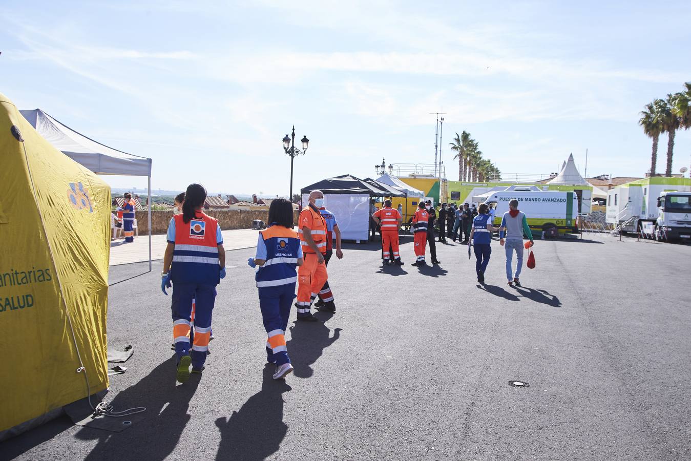 En imágenes, casi 2.000 personas participan en Huelva en un simulacro de respuesta en caso de tsunami