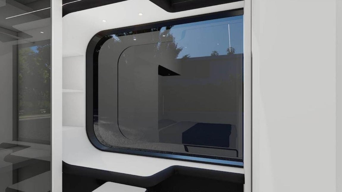 La casa prefabricada futurista de 85.000 euros. Toda la aparatología mecánica y eléctrica está situada en una sala exterior para que, en el caso de que deba acudir algún técnico a repararla, no sea necesario que entre en ella. Además, posee garantía de 50 años.