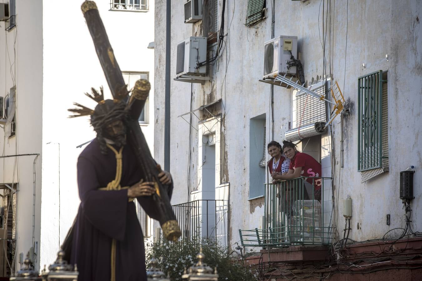 El Señor del Gran Poder durante el traslado de los Pajaritos a la Candelaria