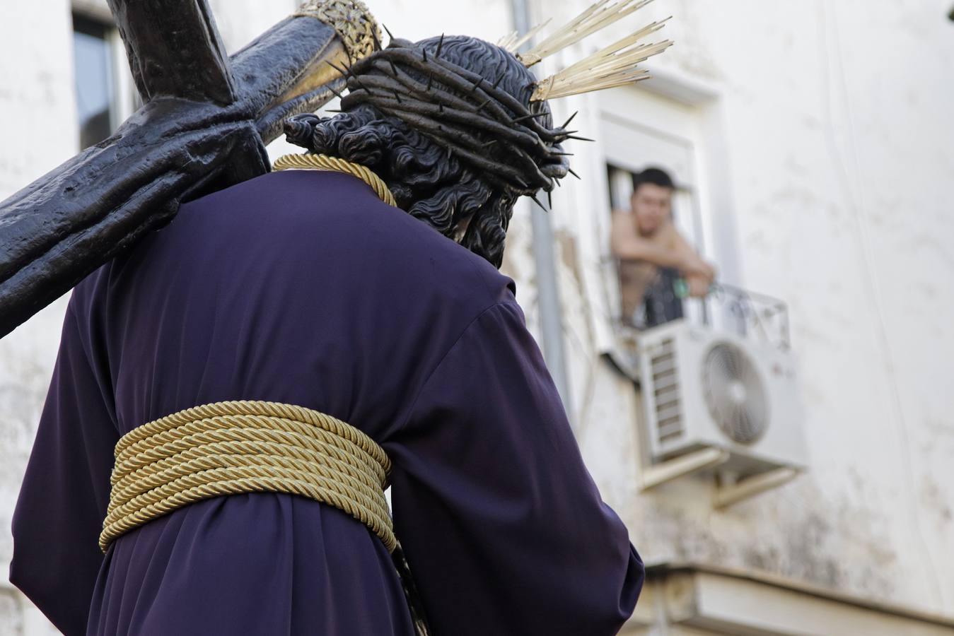 El Señor del Gran Poder durante el traslado de los Pajaritos a la Candelaria