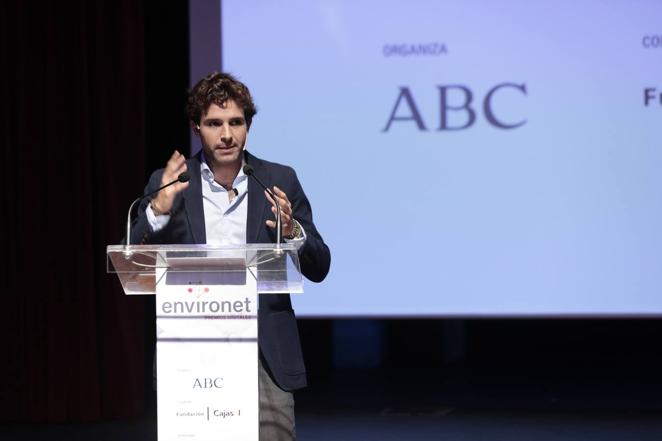 Rafa Posadas durante la entrega de los premios Environet 2021