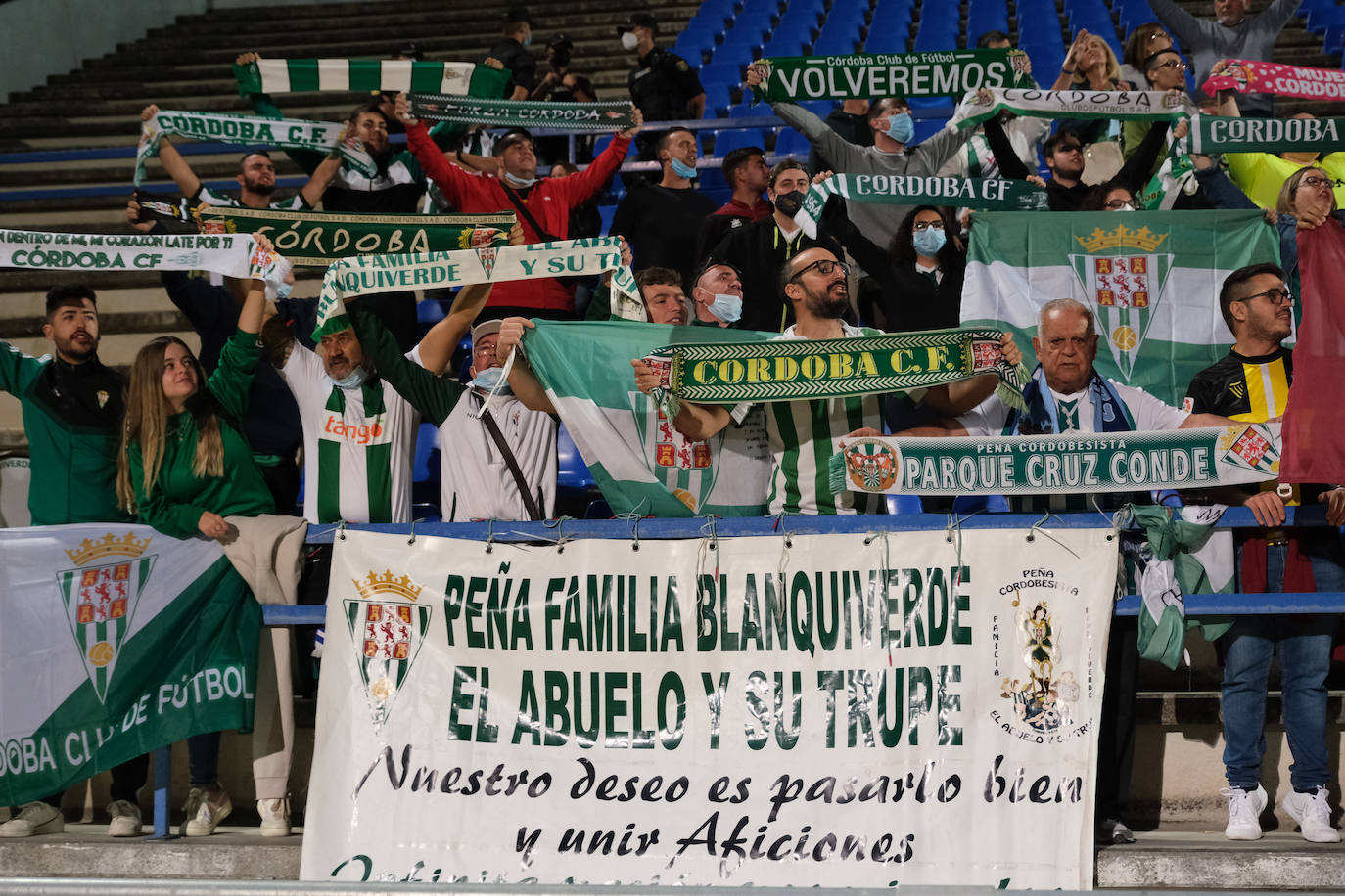 Así ha celebrado el Córdoba CF la clasificación para la Copa del Rey ante el Xerez CD, en imágenes