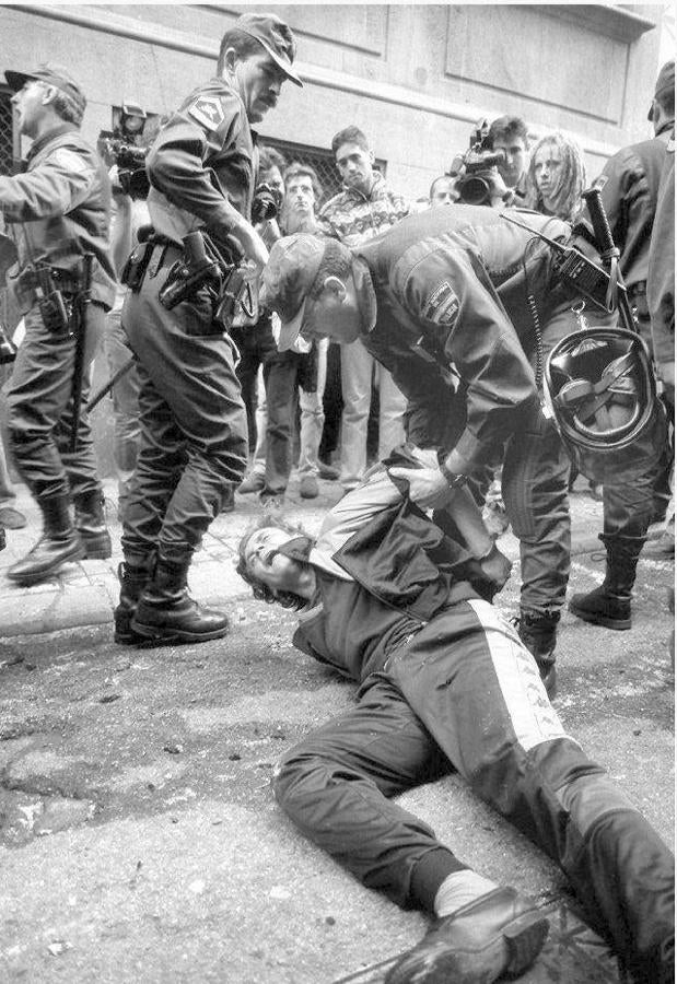 Se produjeron hasta 40 detenidos. 