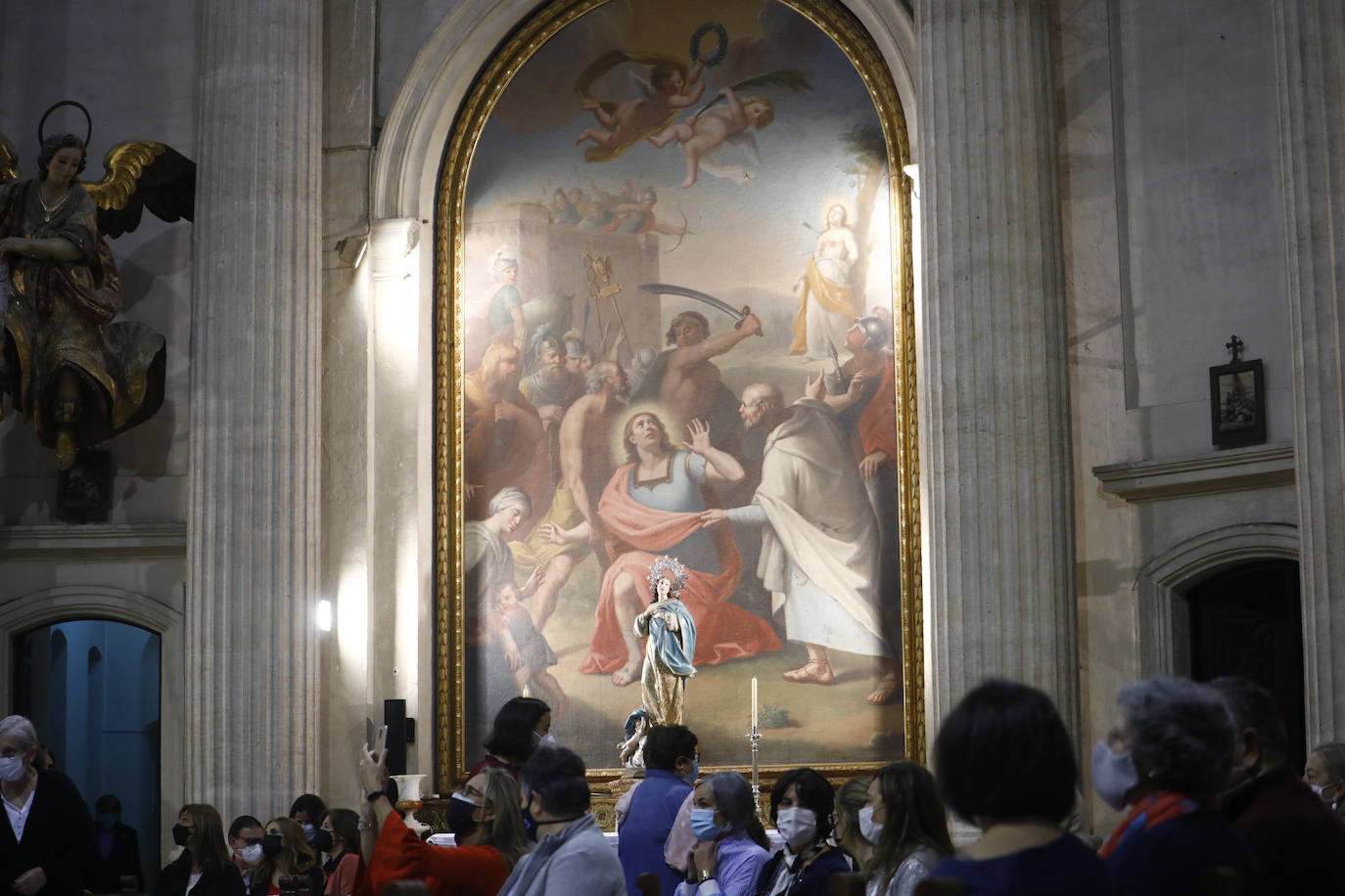 La apertura al público de la iglesia de Santa Victoria en Córdoba, en imágenes