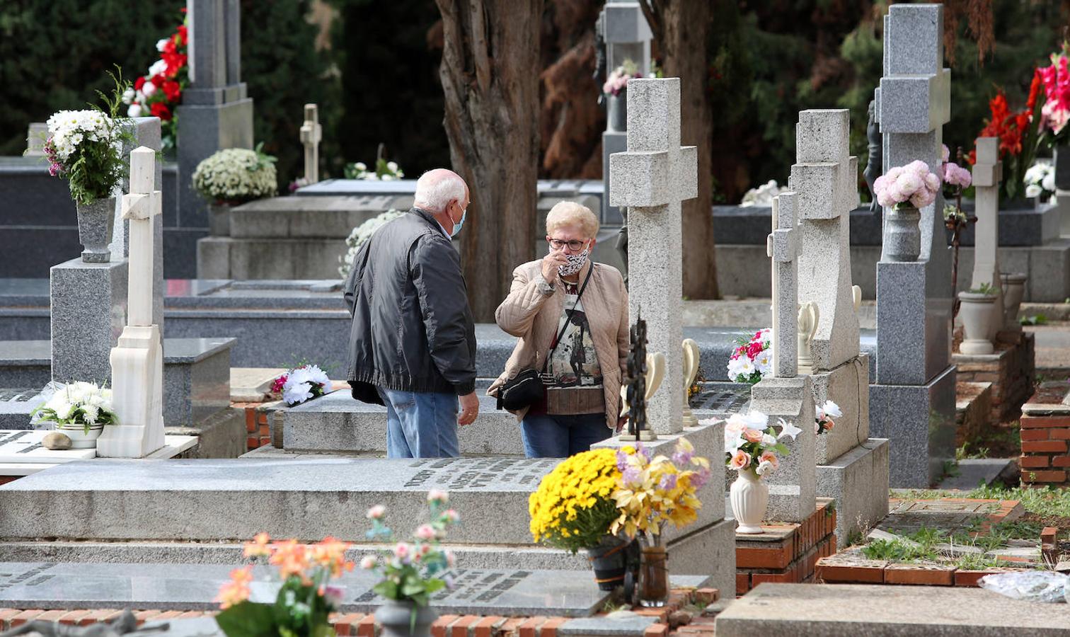 La visita de los toledanos al cementerio, en imágenes