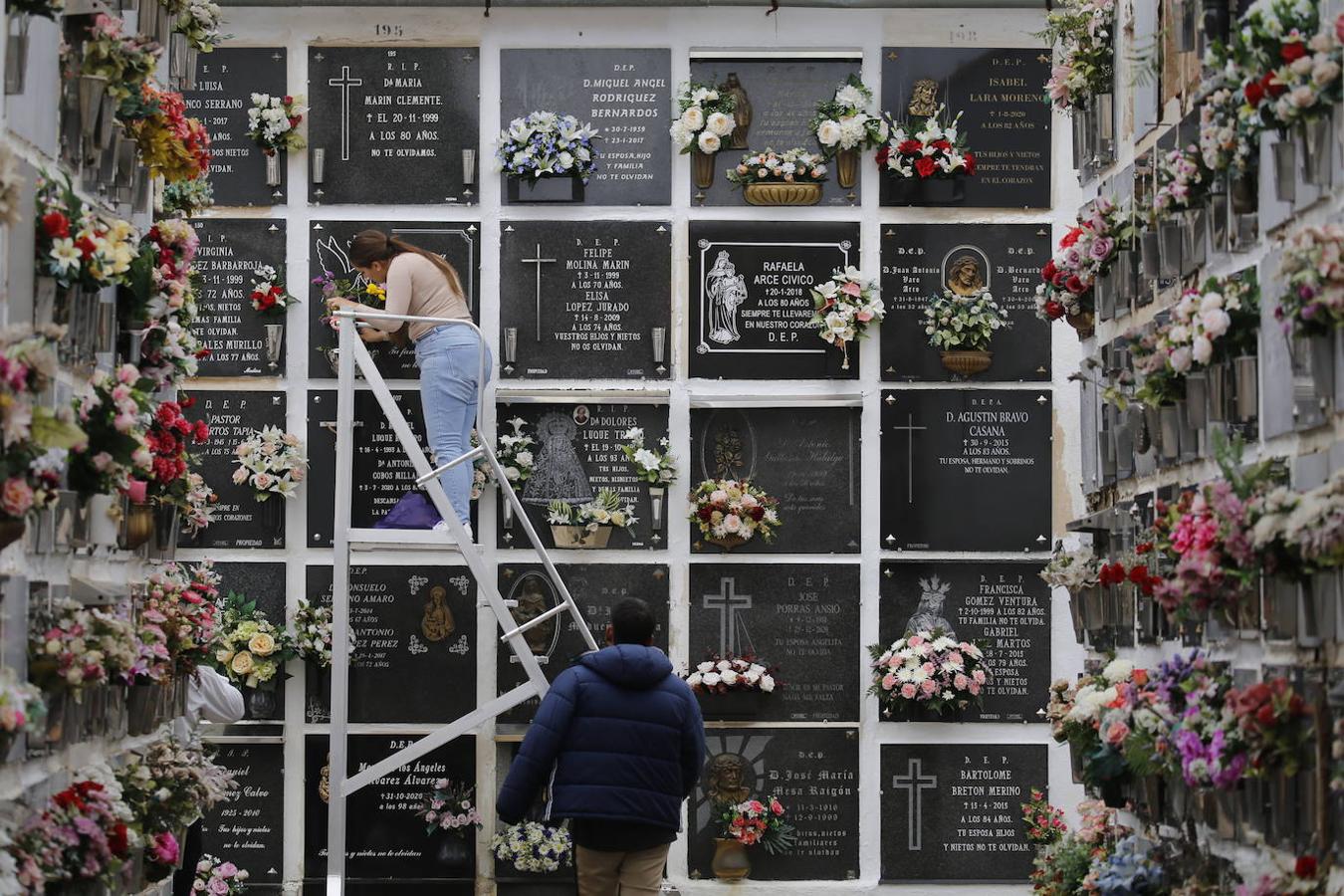 Las visitas a los cementerios el Día de Todos Los Santos en Córdoba, en imágenes