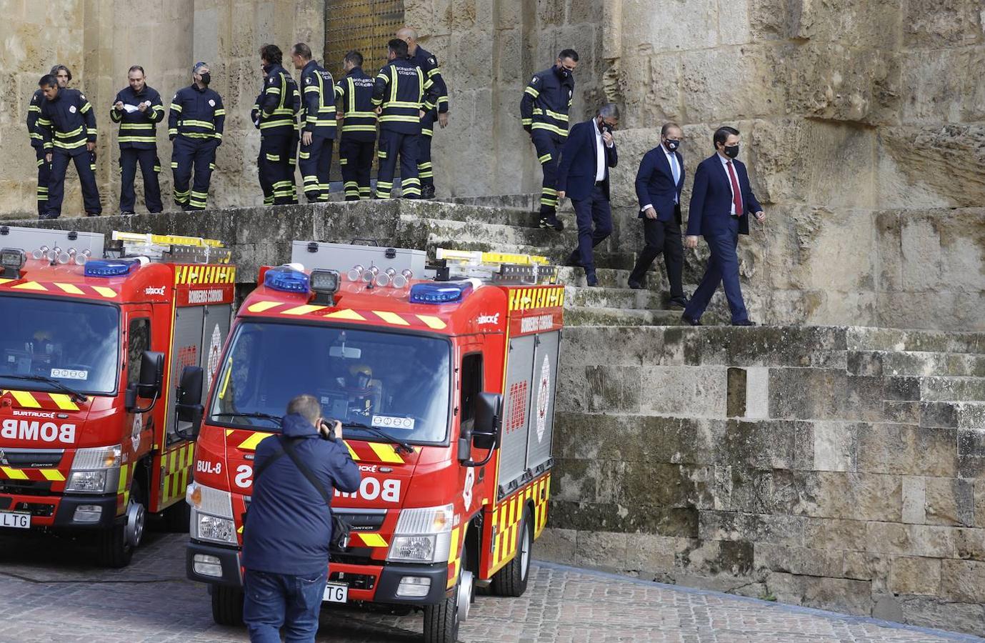 Los nuevos vehículos de bomberos para el Casco Histórico de Córdoba, en imágenes