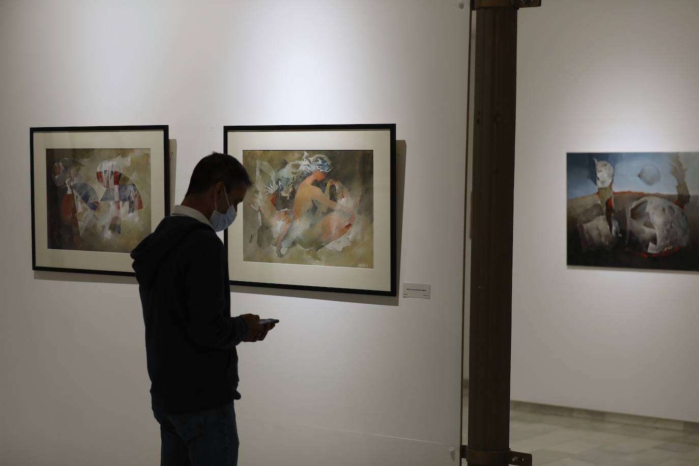 La exposición del pintor Armando Sendín en Córdoba, en imágenes