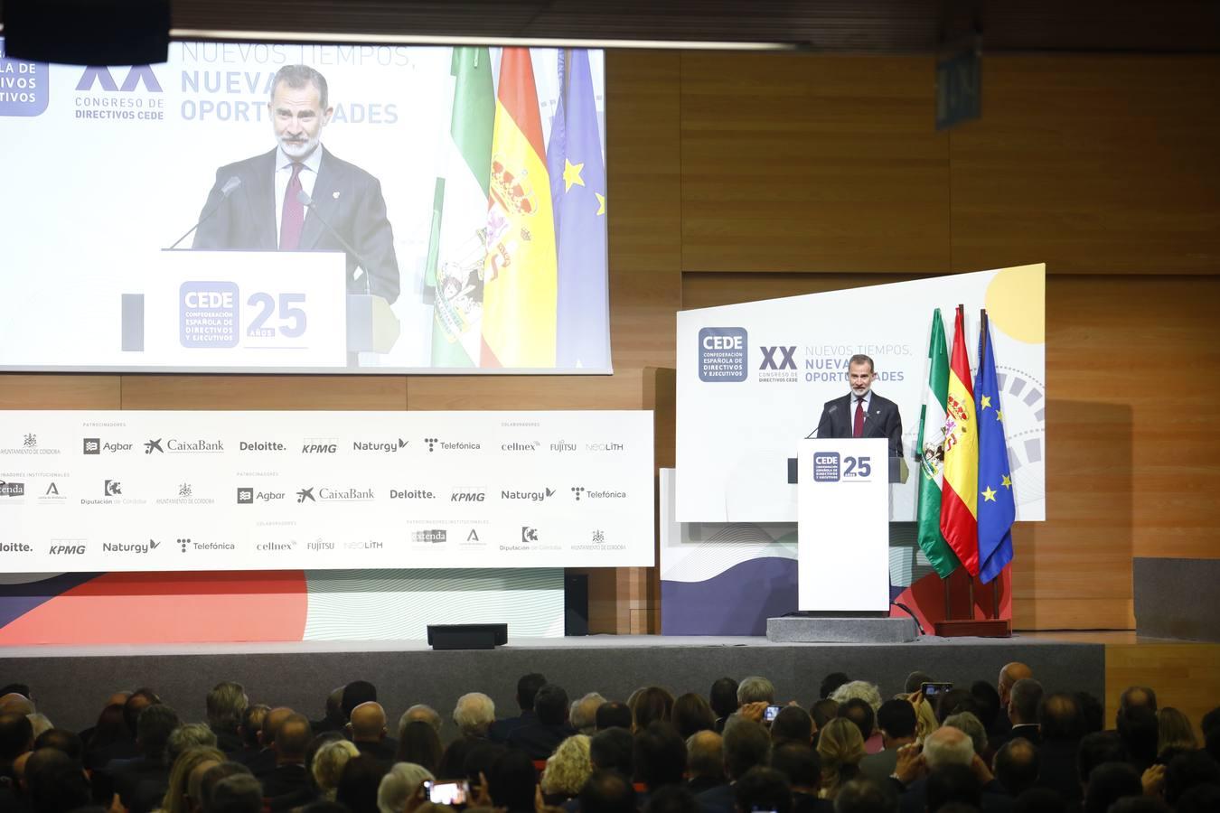 El Rey clausura el Congreso CEDE en Córdoba, en imágenes