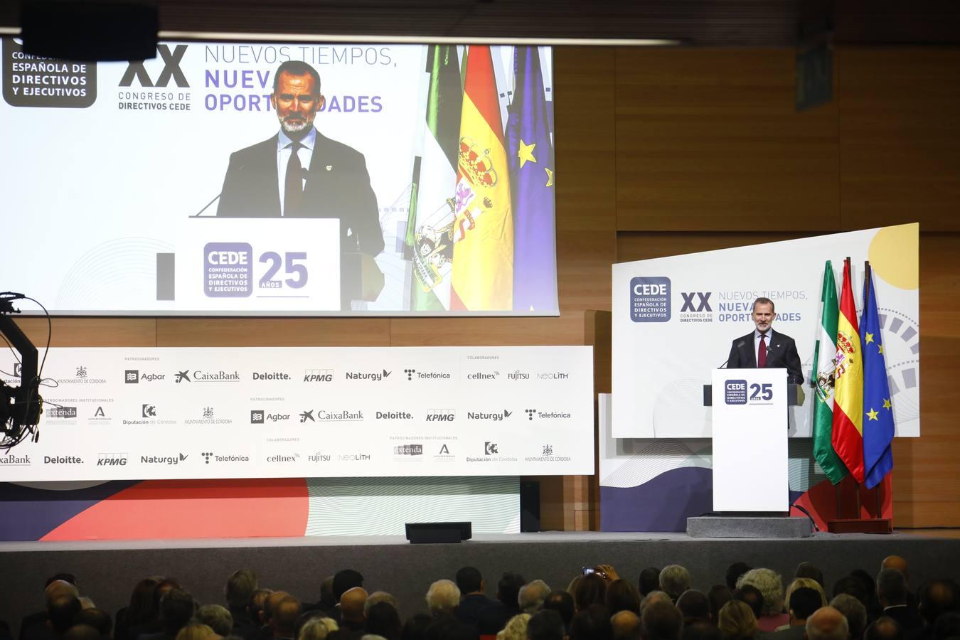 El Rey clausura el Congreso CEDE en Córdoba, en imágenes