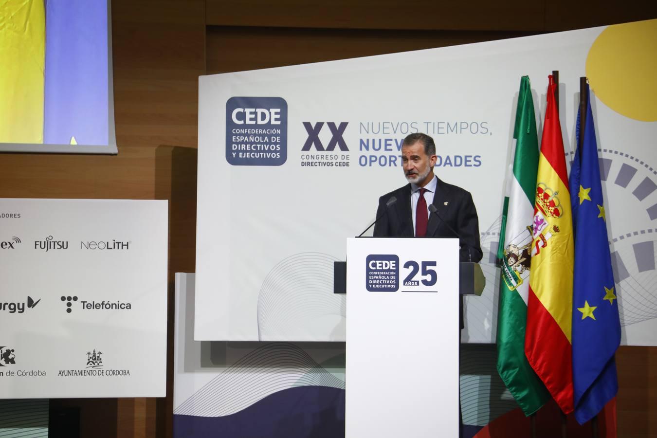 El Rey clausura el Congreso CEDE en Córdoba, en imágenes