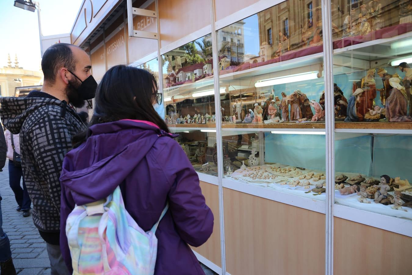 Arranca la Feria del Belén junto al Archivo de Indias