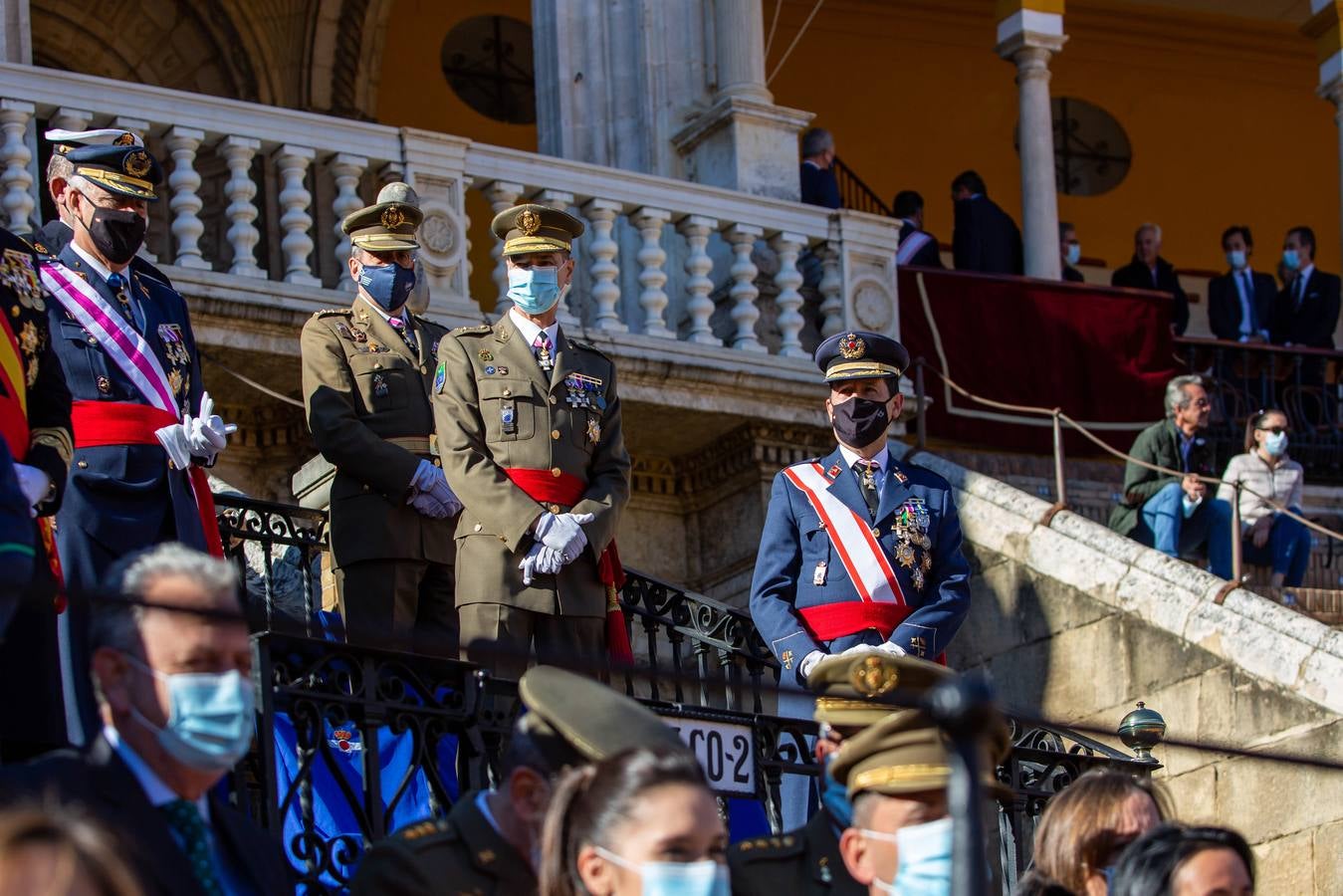 Jura de bandera en la plaza de toros de la Maestranza de Sevilla