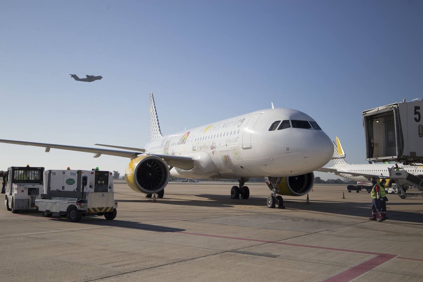 Sevilla es destino del primer vuelo ecológico, en imágenes